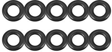 sourcing map 10 Stück O-Ringe Dichtung 5 mm x 9 mm x 2 mm Metrische Nitrilkautschuk Dichtungsring für Sahnespender Poolpumpe Schnellkupplung Kaffeebecher