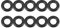 sourcing map 10 Stück O-Ringe Dichtung 5 mm x 9 mm x 2 mm Metrische Nitrilkautschuk Dichtungsring für Sahnespender Poolpumpe Schnellkupplung Kaffeebecher