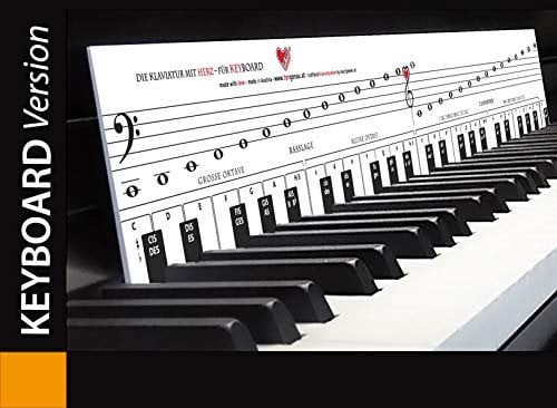 TonGenau® Klaviatur Schablone für Keyboard - Von KlavierlehrerInnen Empfohlen - Spielen Lernen für Kinder, Anfänger und Erwachsene