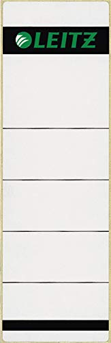 Leitz 16420085 Selbstklebend Rückenschild Papier (Kurz, Breit) 30 Stück grau