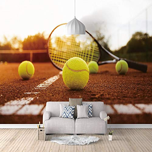 3D Wandbild selbstklebende Leinwand Tapete Tennis Wand Foto Aufkleber moderne Tapete Papier Dekor für Wohnzimmer Sofa Tv Schlafzimmer Hintergrund 200cm(W) x150cm(H)-4 Stripes