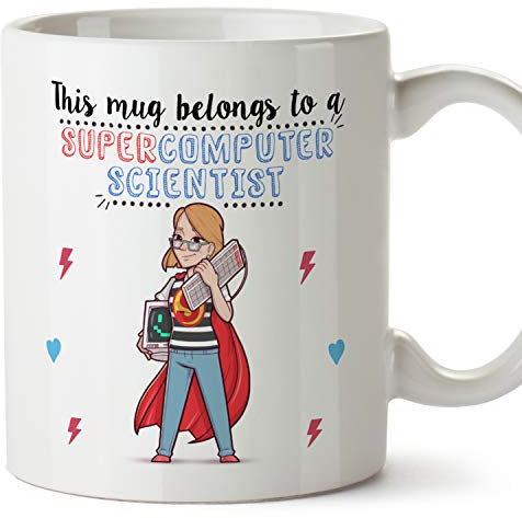 MUGFFINS Computer Scientist Mug -Super Computer Scientist - Funny Computer Science Gift/Present - Tea/Coffee Ceramic Cup 11oz
