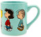Silver Buffalo Mug Peanuts Group Profile Walk-Tazza in Ceramica, Blu