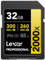 Lexar 32GB Professional 2000x SDHC Memory Card, UHS-II, C10, U3, V90, Full-HD & 8K Video, Up to 300MB/s Read, for DSLR, Cinema-Quality Video Cameras (LSD2000032G-BNNNU)
