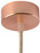 AMARCORDS - Baldachin aus Metall, Farbe KUPFER, Lampengehäuse komplett mit Kabelklemmenzubehör, Schrauben und Deckenhalterung. Durchmesser 77 mm, Höhe 26 mm