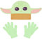 Concept One Jungen Star Wars Mandalorian Grogu Kids Cap and Glove Set, The Child Winter Hat Beanie, Grün, Einheitsgröße