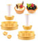 S SMAUTOP 2Pcs Stampo Crostata Pressa Pasta per Pasticceria Kit Pressa per Torta Creativo Set di Stampi Rotondi per Fiori in Plastica Stampi per DIY Crostate Plastica Coppapasta