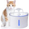 Aylina Fontaine à Eau pour Animaux domestiques, Fontaine pour Chien, Fontaine Automatique pour Chats, Fontaine en Forme de Fleur Ultra silencieuse et Saine pour Chiens et Chats, 2.5L facile a nettoyer