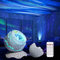 AIRIVO Northern Lights Aurora Dinosaur Egg Star Projector for Bedroom, Galaxy Projector with Bluetooth Speaker & White Noise & Timing, Night Light for Kids Adults (White 01)