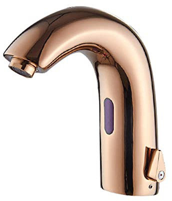 Infrarot Sensor Wasserhahn warm und kalt Automatisch Mischbatterie waschtischarmatur für bad für Bad-Roségold