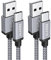 DDIYYI Cable USB C [1M+1M, Lot de 2] 3A Chargeur Type C Charge Rapide Nylon Tressé Câble Chargeur pour Samsung Galaxy S10 S10e S9 S8 S20 A12 A13 A33 A52s A53 A51 A50 A40 A71 Note 10 9 Pro