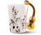 Peukerty Tasse fantaisie en céramique avec poignée de guitare - Spectre libre - Tasse à café, lait, thé - Tasse à personnalité unique - Instrument de musique -