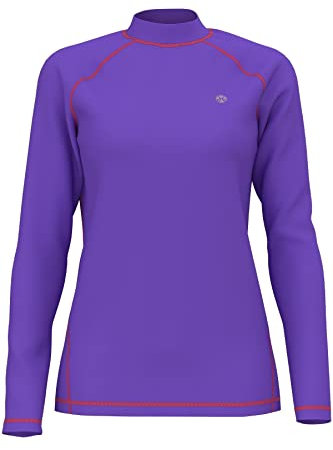 Generic Damen Rashguard XXL Lila Langarm UV-Schutz Badeshirt