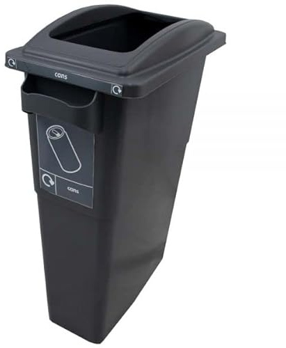 Sustainabin Indoor Recycling Bin - 70 Litres (Grey - Frame Top - Cans)