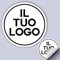 100 Adesivi, etichette personalizzati - PERSONALIZZALO QUI - Etichette aziendali - logo azienda - Carica logo, immagine, foto - Adesivo negozio, ufficio (10 cm)