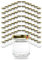 flaschenbauer.de Set von 24/48/96 Mini Einmachgläser 53ml - Schraubgläser mit Gold-Twist-Off Deckel 43mm, Ideal für Marmelade, Honig, Gewürze, Konservieren & Geschenkideen - 48 Stück