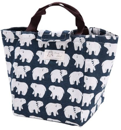 FAVORTALK Cool Bag Insulated Lunch Bags for Women Men Lunch Bag Cute Pattern Thermal Lunch Box Reusable Cooler Bags Waterproof Lunchbag for Girls Boys and Students Travel Picnic School, 11003