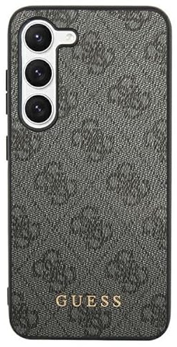 Guess GUHCS24LG4GFGR Hülle für S24 Ultra S928 Schwarz hardcase 4G Metal Gold Logo