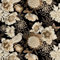 ReWallpaper Papier Peint Noir et Or Papier Peint Adhesif Mural Chambre Vintage Vinyle Adhesif Meuble Motif Papier Peint Oiseaux et Fleurs Adhesif pour Meuble Floral Doré 44.5cm×3m
