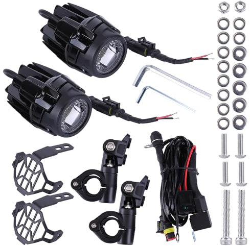 Loddery 2 Stück Motorrad Nebelscheinwerfer Für BMW R1200GS F850GS Motorradscheinwerfer Zusatzscheinwerfer Nebelscheinwerfer kompatibel