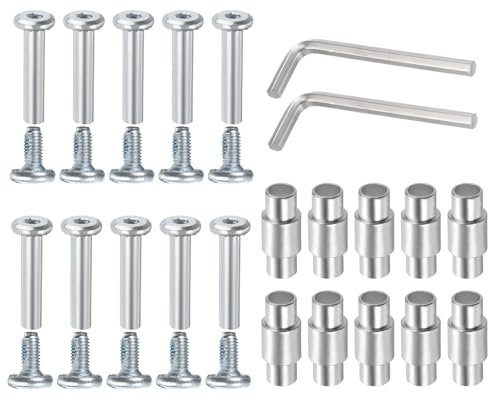 QUARKZMAN 10 Piezas de Espaciador de Eje de Patines en Línea, Tornillo de Repuesto para Accesorios de Patines, con Herramientas de Instalación