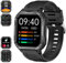 Smartwatch Uomo Con Chiamate e Assistente Vocale, Orologio Fitness Con Contapassi, Cardiofrequenzimetro, SpO2, Sonno, Impermeabil IP68, Notifiche Messaggi per Android iOS
