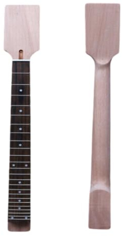 YoungMonic Gitarren-Halspaddel, 24 Bünde, 62,9 cm, Mahagoni-Hals, Holz, Palisander-Griffbrett, Punkt-Inlay-Set in Ersatz-Gitarrenhals (24 Bünde, 62,9 cm)