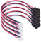 CY 5 unids/set DIY OEM tipo C enchufe hembra a conector de 4 pines paso de Cable = 2,0mm montaje de pestillo tipo DC 5V de potencia