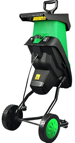 CASEGO Elektrischer Holzhäcksler, Häcksler, Mulcher, 2400 W, multifunktionaler Laubzweighäcksler, Gartengerät, Holzhäcksler, kann Äste abbrechen