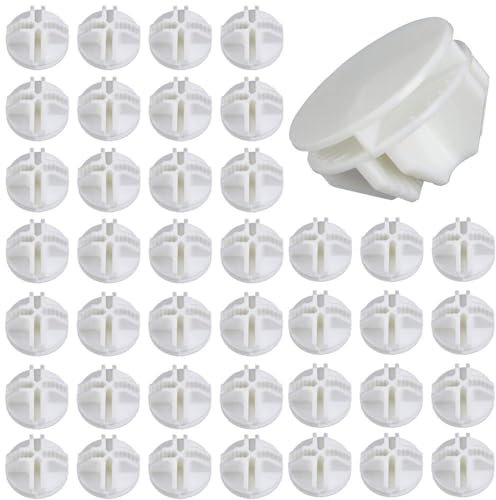 Luabue 40pcs Verbindungsstücke für Steckregalsystem Kunststoff Verbinder Steckregal Weiß Verbinder Plastikverbindungsstück für DIY Steckregalsystem Regale Lagerregale Schrank