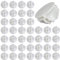Luabue 40pz Connettori in Plastica Cube Connettore a Cubo in Plastica per Armadietti Organizer Modulare Chiusura per Fermaglio per Armadio a Fibbia Clip per Guardaroba Scaffali (Bianco)