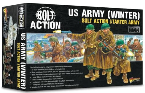 Warlord Games US Army (Winter) Starter Army - 28mm Scale Miniatures for Bolt Action Highly Detailed World War 2 Miniatures for Table-top Wargaming