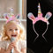 yumcute LED Einhorn Haarreif, bunt blinkend Einhorn Geburtstag Haarreif, Einhorn Leucht Stirnband Kinder für Karneval Masquerade Party Foto Requisiten