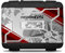 Az Graphishop Adesivi Valigie Per Modello Vario Compatibile con Bmw R 1200 GS 2006-2012 Protezione dai Graffi VV1-002-NWS (Rock Red, Destra + Sinistra)