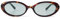 Laurinny 90er Retro Sonnenbrille für Damen Herren Kleine Schmal Retro Oval Sonnenbrille Gläser(Leopard/Grün)