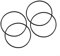 Lot de 4/6 joints toriques de rechange Hayward Chlorinator Lid pour CL200 CL220 CLX200K - Diamètre : 5,5