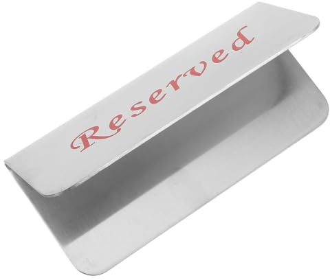 VALICLUD Reserviert Tischreservierungsschild aus Edelstahl Doppelseitiges Metallschild für Restaurants Hochzeiten und Cafés