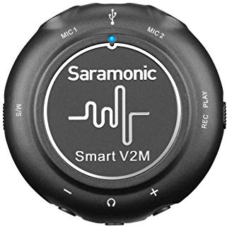 Saramonic 2 Microphones Cravate et Interface Portable pour iPhone, iPad, Android et PC/Mac (Smart V2M)