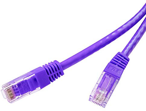 LMS Data Ethernet Cat 6 RJ45 UTP Patch LAN Cable Cord/Compatible with CAT.5, CAT.5e and CAT.7 for Modem, PC, Router, Laptop, Patch Panels, Fast Performance - 2M