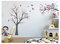 Wandtattoo kinder Babyzimmer Aufkleber Eule Eulen Wandsticker Wand Waldtiere Kinderzimmer Wandaufkleber Dekoration fürs Baby Kindergarten Baum Tiere Grau MK212XL