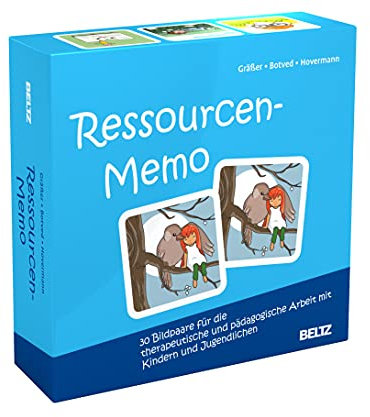 Ressourcen-Memo: 30 Bildpaare für die therapeutische und pädagogische Arbeit mit Kindern und Jugendlichen. Mit 16-seitigem Booklet in stabiler Box, Kartenformat 6,5 x 6,5 cm. (Beltz Therapiespiele)