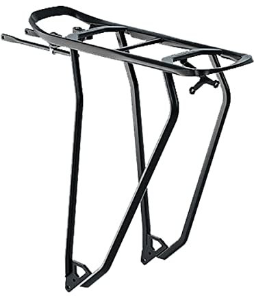 Tubus Unisex – Erwachsene Racktime Standit 2.0 System-Gepäckträger, Schwarz, 28