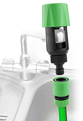 PAKEY Adaptador Universal de Grifo de Agua para Manguera de jardín, Adaptador de Grifo de Cocina (se Adapta a tubería de Agua de 1/2)