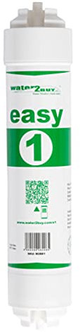 Filtro di ricambio Water2Buy EASY per il sistema di filtraggio dell'acqua potabile Easy1, fornisce 6000 l (1300 Imp.Gal)di acqua pulita per 6-12 mesi, certificato NSF/FDS/ISO 9001 e 14001, Easy1 W2BE1