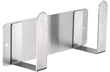 Support mural pour couvercle de casserole, en acier inoxydable 304, autocollant pour ustensiles de cuisine