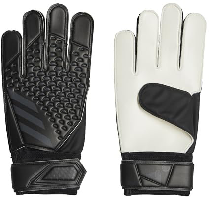 adidas Unisex Goalkeeper Gloves (W/O Fingersave) Predator Training Goalkeeper Gloves, Black/Black/Black, HY4075, 9-
