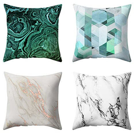 Rifuli Geometrisches kreatives Muster-Ausgangssofa-Abdeckungs-dekorativer Kissen-Kissenbezug Kissenbezug 40 80 Dunkelblau (C-Multicolor, One Size)