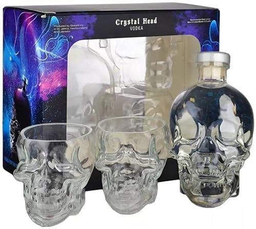 CRYSTAL HEAD Vodka 70 CL Pack con Dos Vasos Grandes