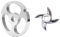 Lisher Meat Mincer Blade Stainless Steel Meat Grinder Blade for Kitchen Aid Blender 12 Type Meat Grinder Knife Accessory