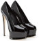 16CM/6.29IN High Heels Stiletto Sexy Offene Zehe Plus Größe Sexy Nachtclub Pole Dance High Heels,Schwarz,39 EU